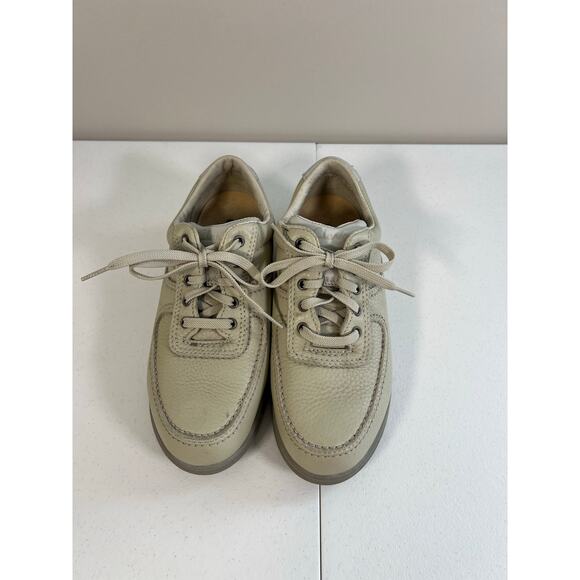 Clarks PACER off white leather walking shoes women’s size 8.5 comfortable - Picture 8 of 8